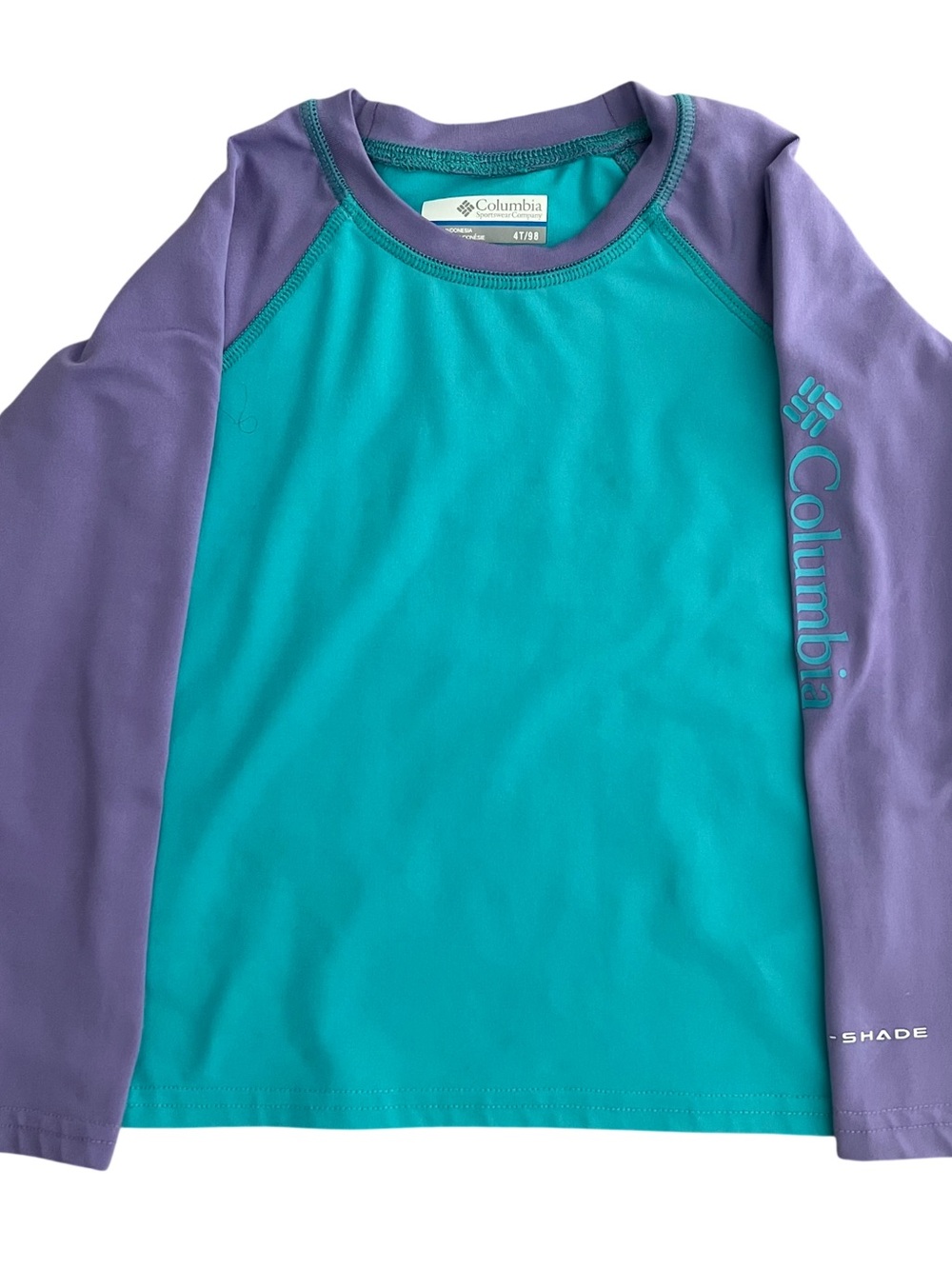 Columbia Kids' Sandy Shores Long Sleeve Sunguard Shirt
- Teal & Purple Raglan